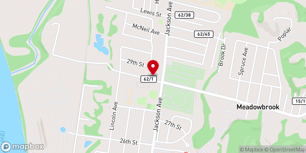 Map showing location of St Peter Lutheran Church