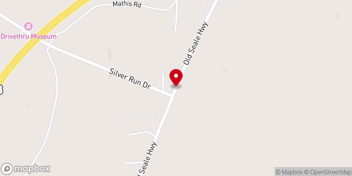 Map showing location of Silver Run Baptist Church