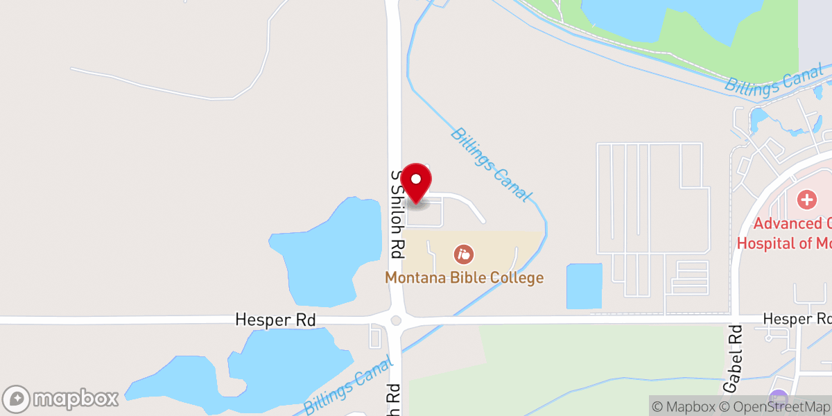 Map showing location of New Life Victory Center