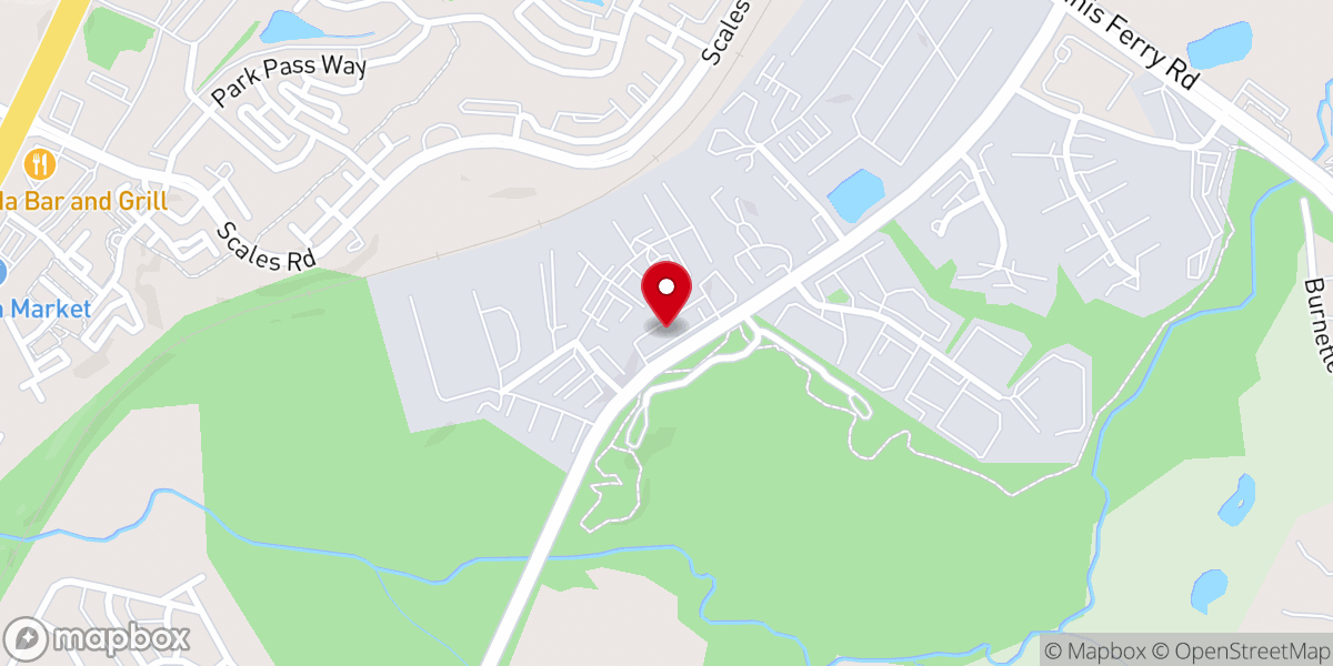 Map showing location of Iglesia Vida Nueva ACM
