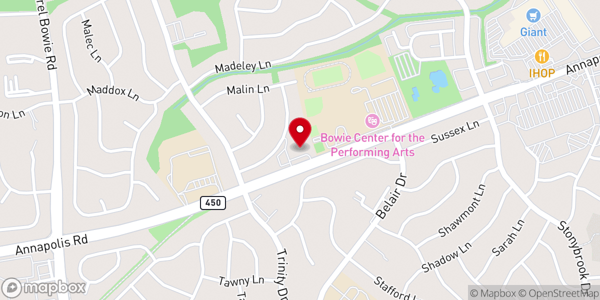 Map showing location of St. Matthew's United Methodist Church