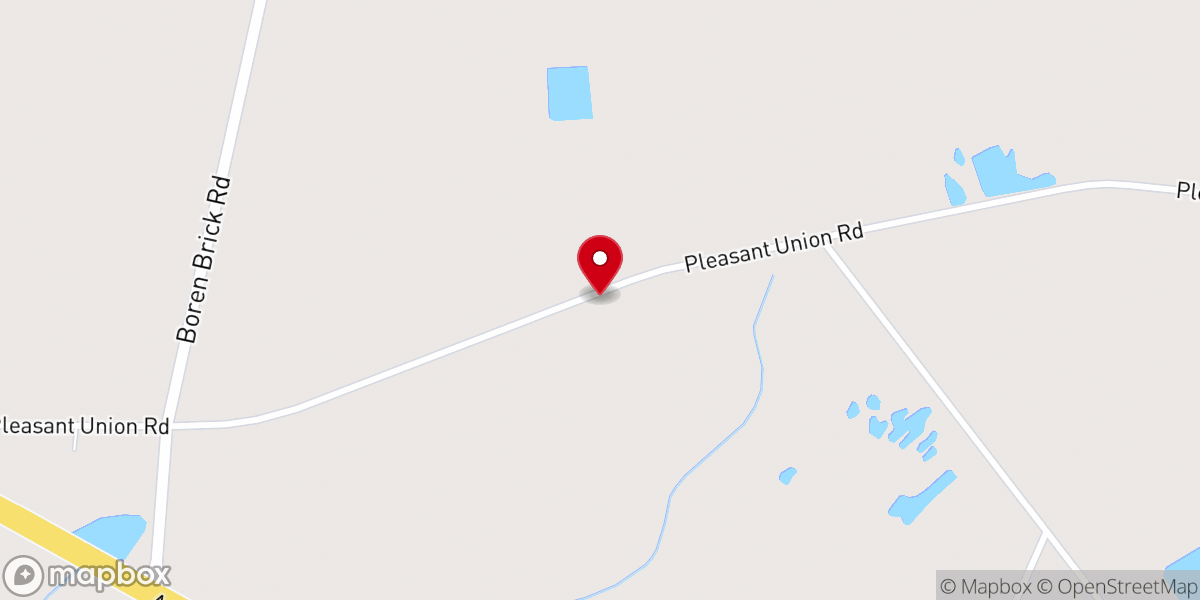 Map showing location of Brick Mill Church