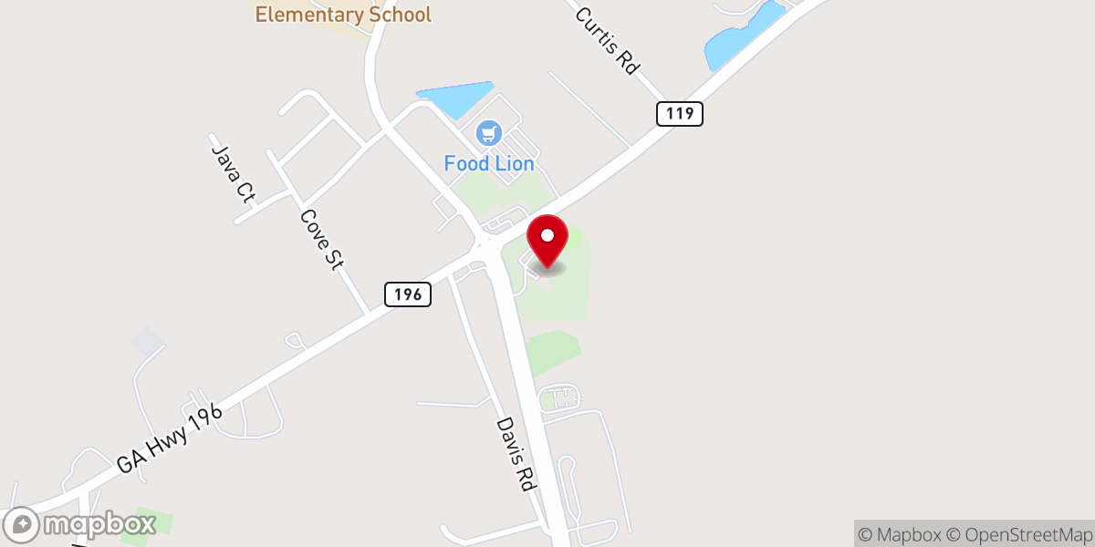 Map showing location of Crossroads Holy Church of God