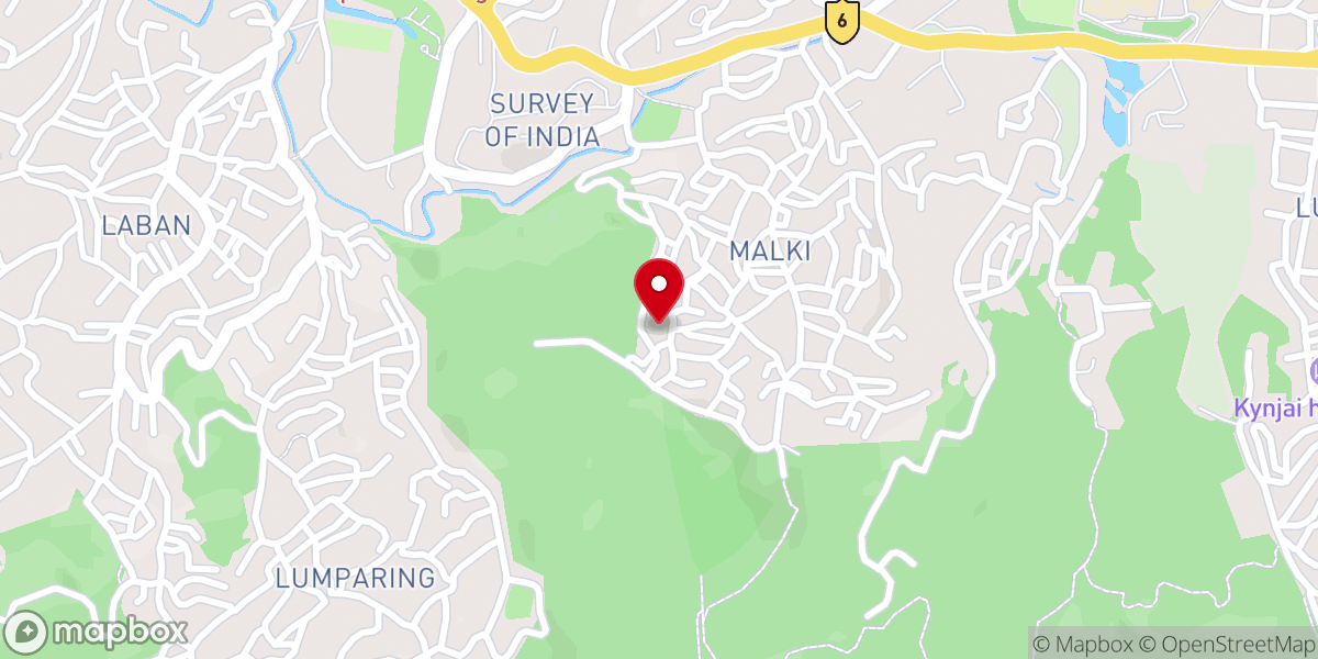 Map showing location of Malki Presbyterian Church