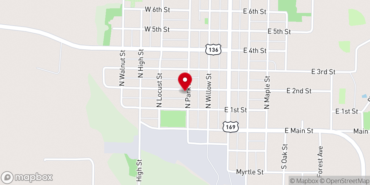 Map showing location of Stanberry Ministry Center