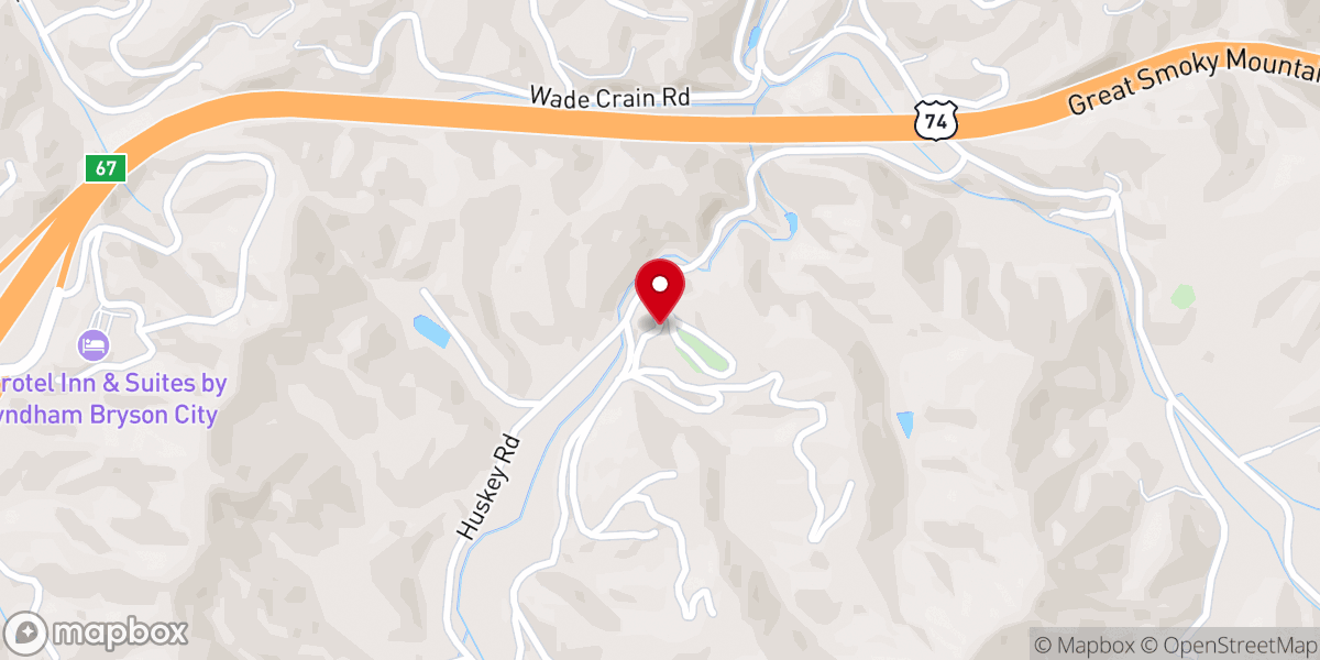 Map showing location of Holly Spring Church