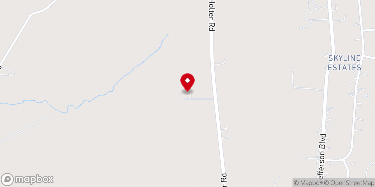 Map showing location of Valley Baptist Church
