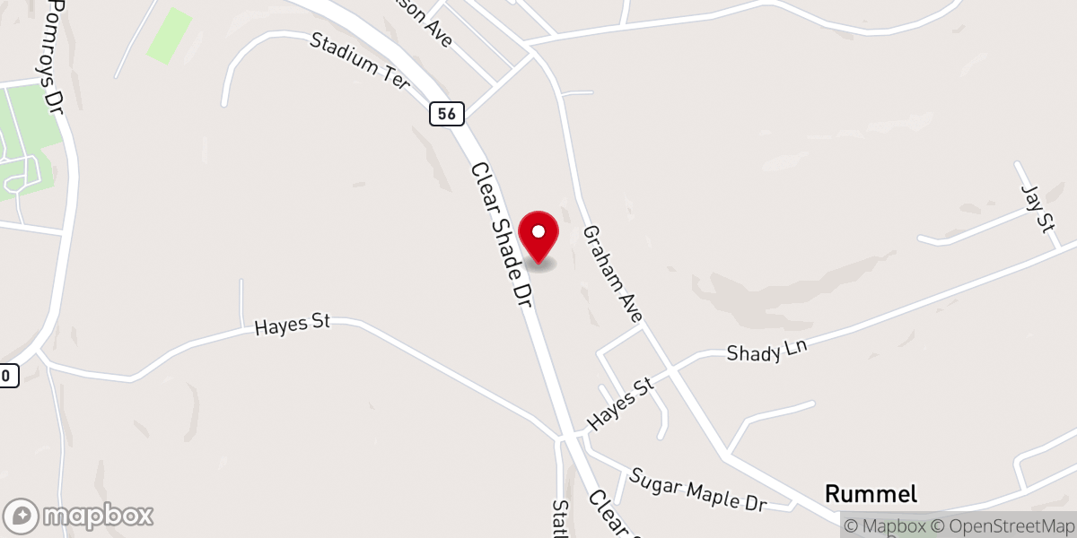 Map showing location of Memorial Highway Chevrolet Windber