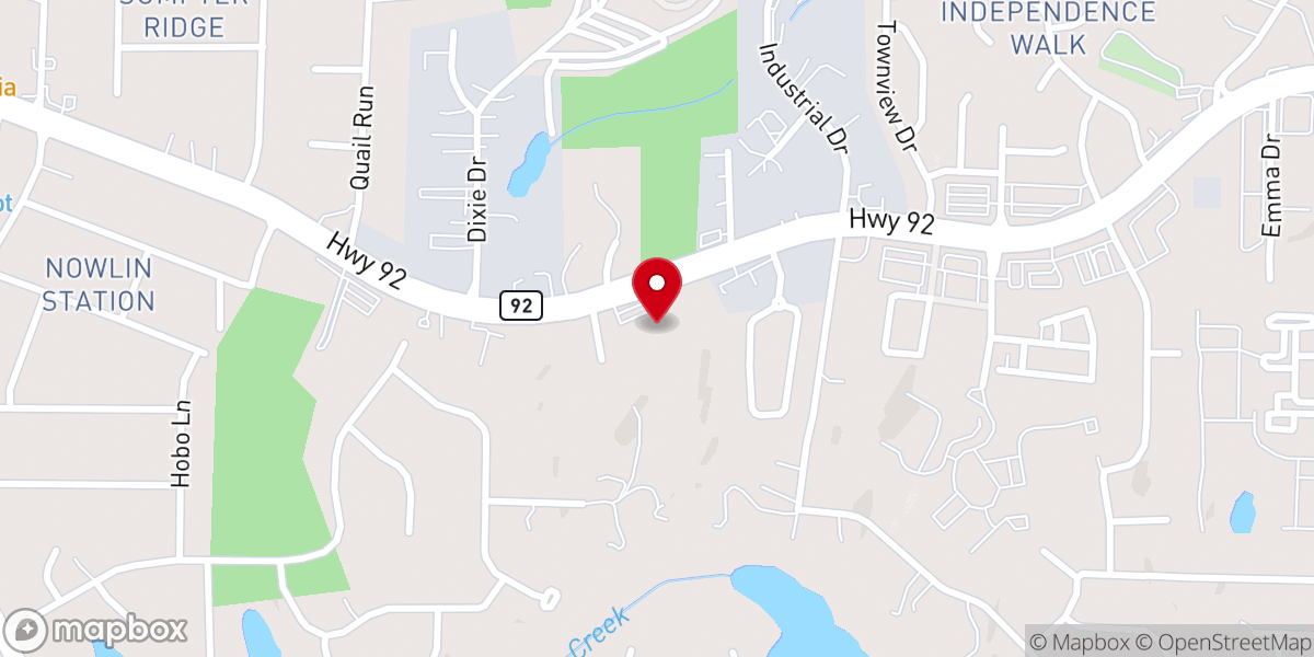Map showing location of Real Life Christian Church