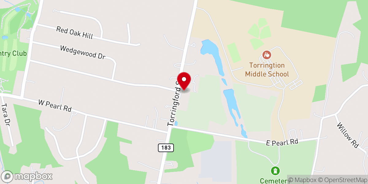 Map showing location of United Congregational Church