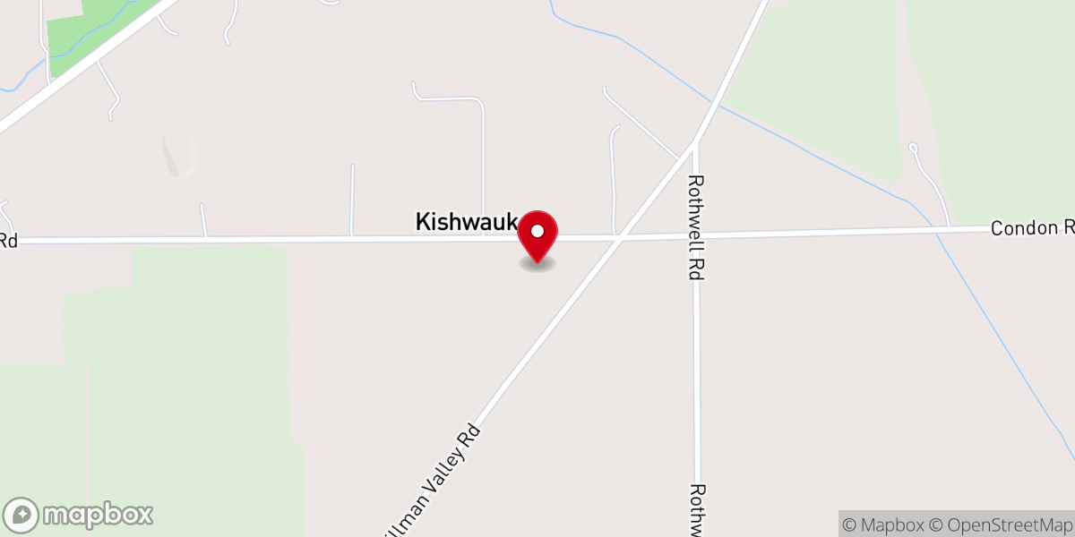 Map showing location of Kishwaukee Community Presbyterian Church