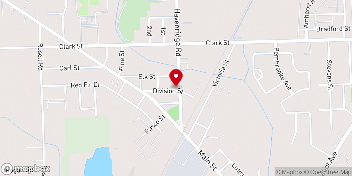 Map showing location of New Haven Food Pantry