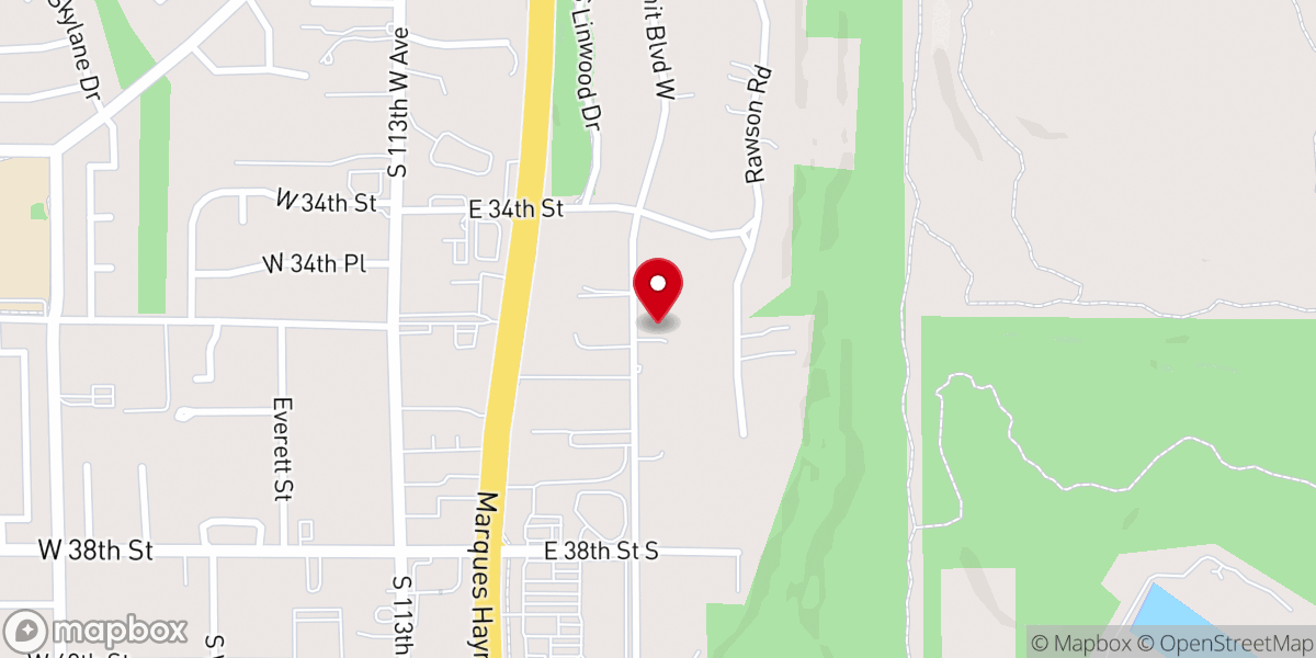 Map showing location of Garden Heights Church