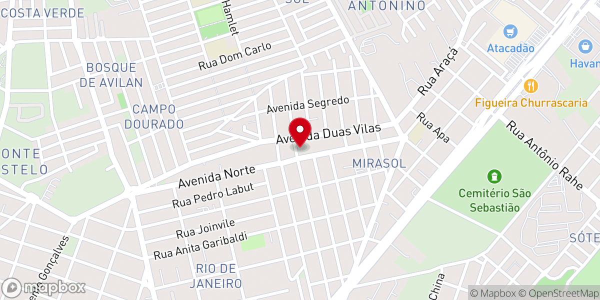 Map showing location of IGREJA BATISTA IMPERIAL em CÉLULAS