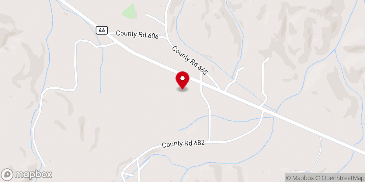 Map showing location of Wise Chapel United Methodist Church