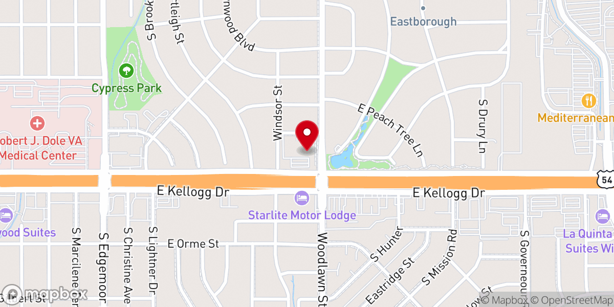 Map showing location of Heartland Community Church