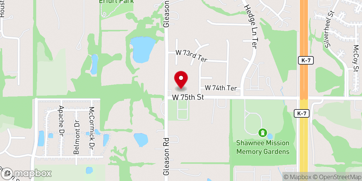 Map showing location of Monticello United Methodist Church