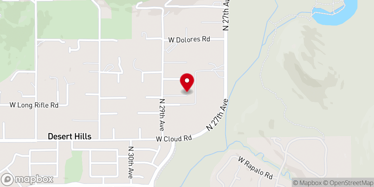 Map showing location of Canyon Church of Christ