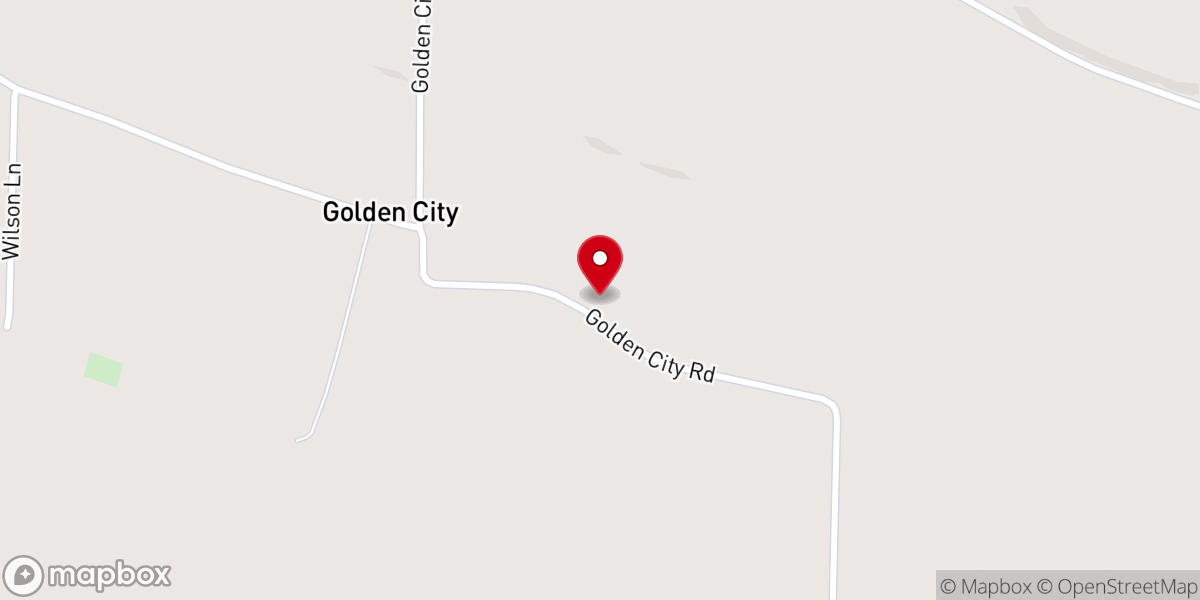 Map showing location of Golden City Assembly of God