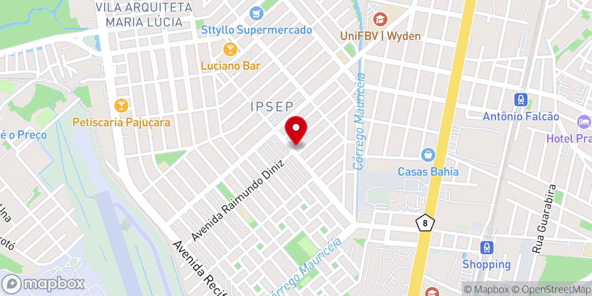 Map showing location of PRIMEIRA IGREJA BATISTA NA VILA DO IPSEP