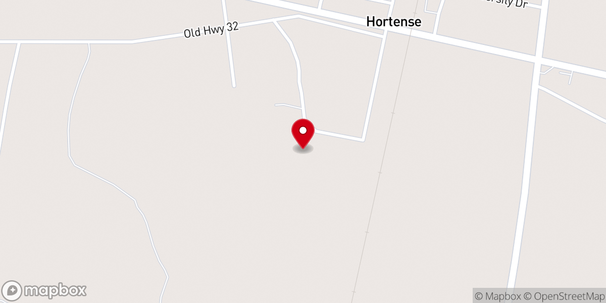 Map showing location of Hortense Wesleyan Camp