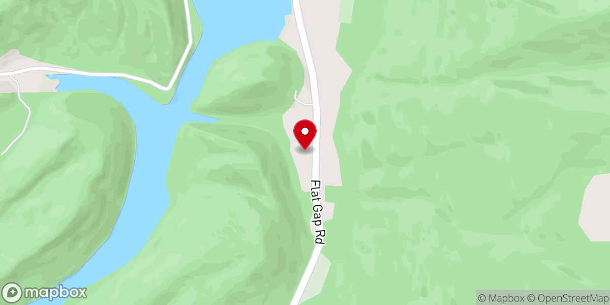 Map showing location of Spruce Pine Grove Missionary Baptist Church