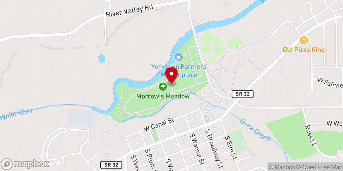 Map showing location of Morrow's Meadow