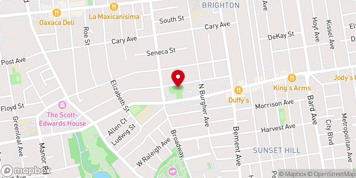 Map showing location of Austin J. McDonald Playground