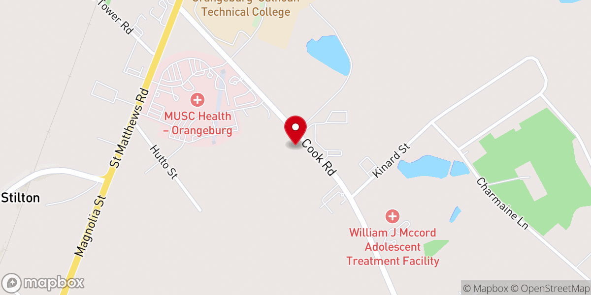 Map showing location of Mission Care Inc