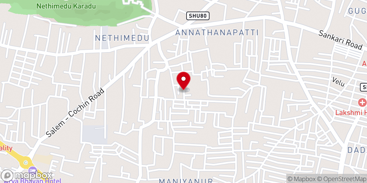 Map showing location of Full Gospel Pentecostal Church