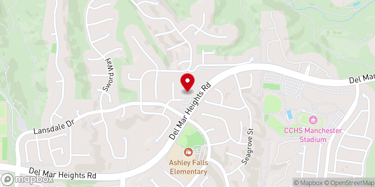 Map showing location of Grace Point Church