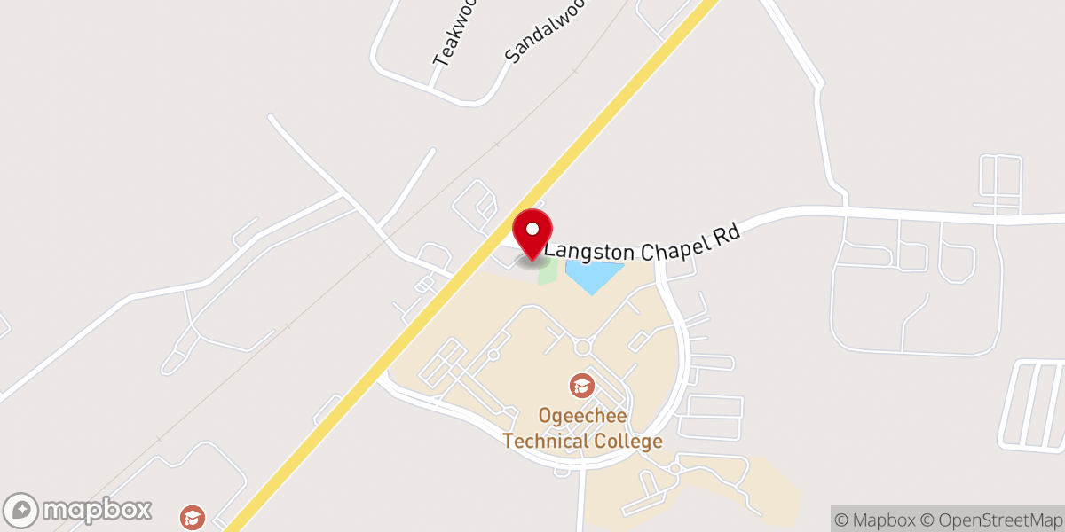 Map showing location of LifeSpring Church - Langston Campus
