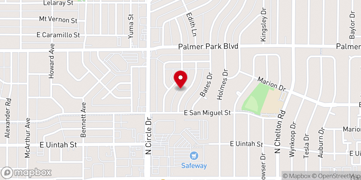 Map showing location of Iglesia De Cristo Colorado Springs