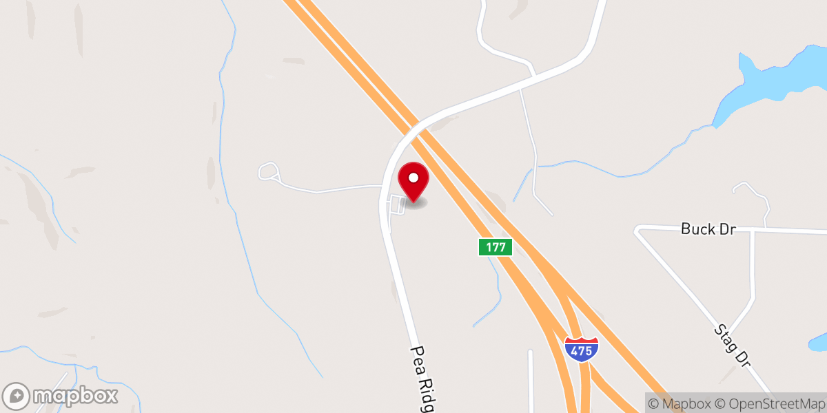 Map showing location of Bethany Baptist Church