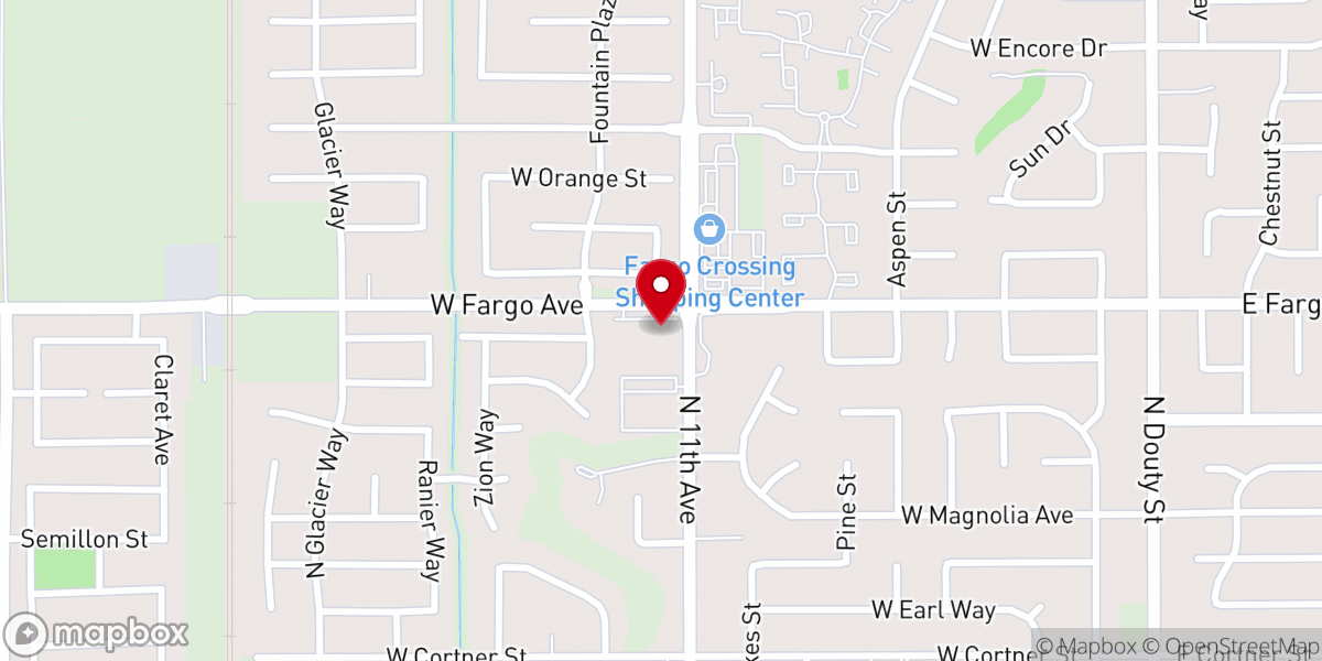 Map showing location of Grace Bible Church