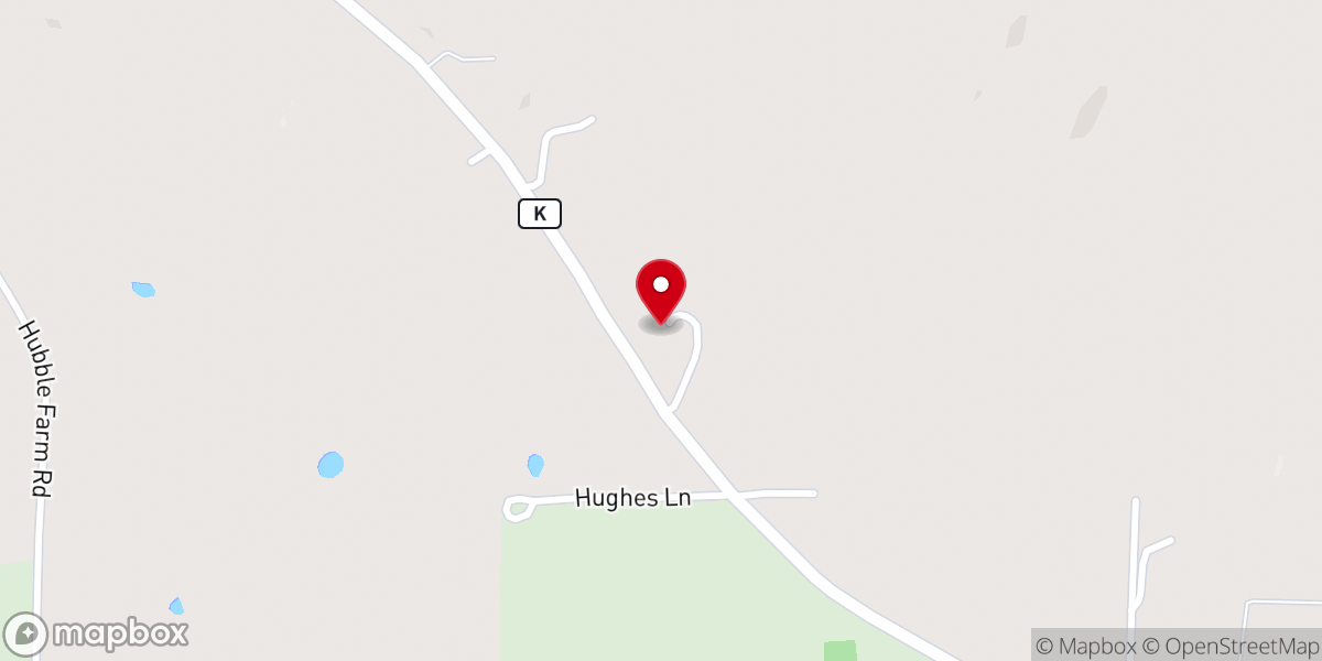 Map showing location of Little Finley Bible Chapel