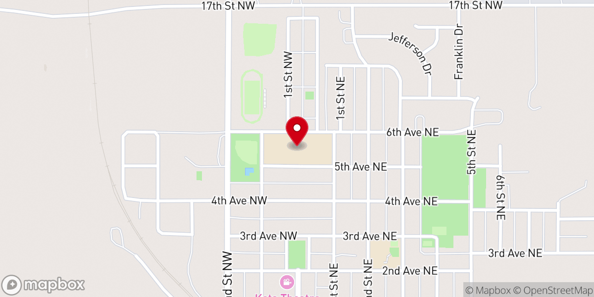 Map showing location of Garrison High School