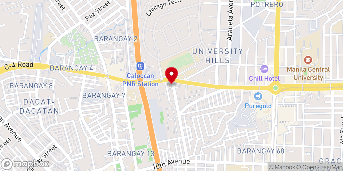 Map showing location of Upc Pnr Church | United Pentecostal Church in Caloocan City