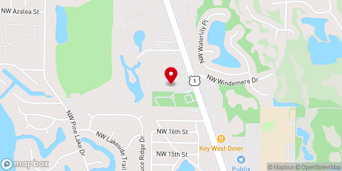 Map showing location of Family Church North Stuart