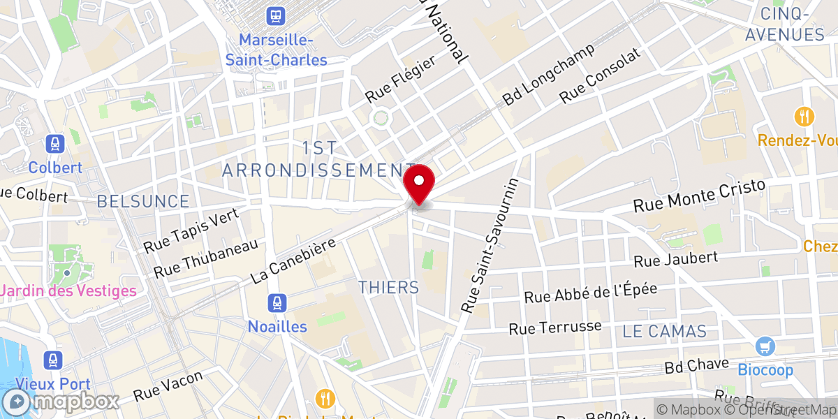 Map showing location of Église Saint-Vincent de Paul