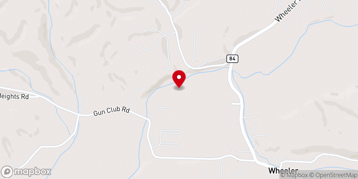 Map showing location of Free Holiness Church