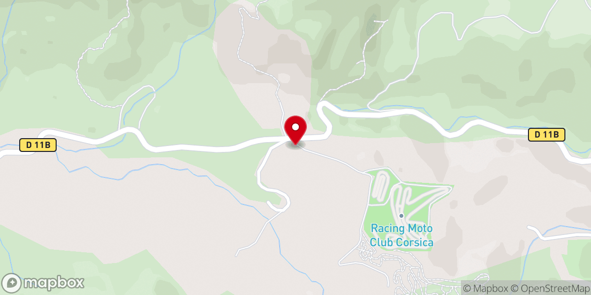 Map showing location of Chapelle du Col St Antoine Ajaccio