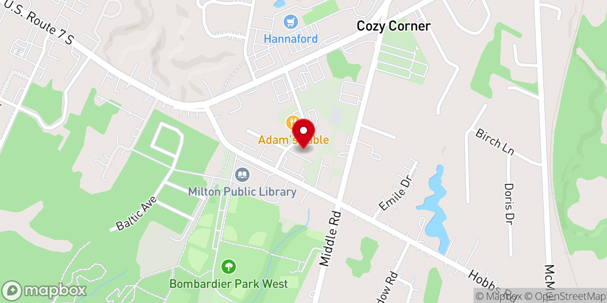Map showing location of New Life Christian Church