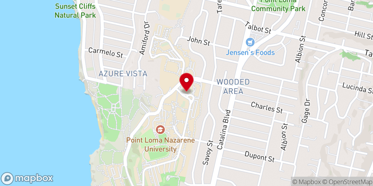 Map showing location of Brown Chapel