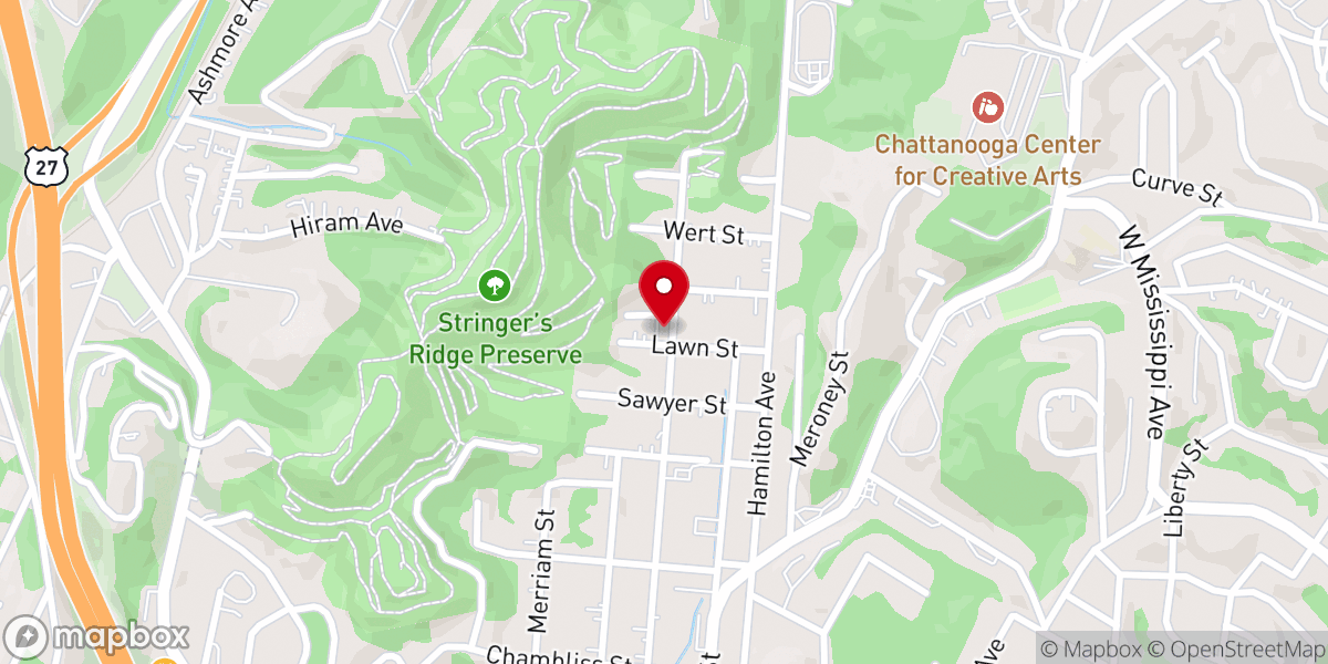 Map showing location of Bethelehem Baptist Church