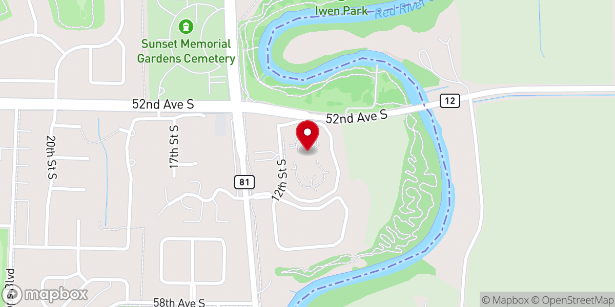 Map showing location of Presentation Prayer Center