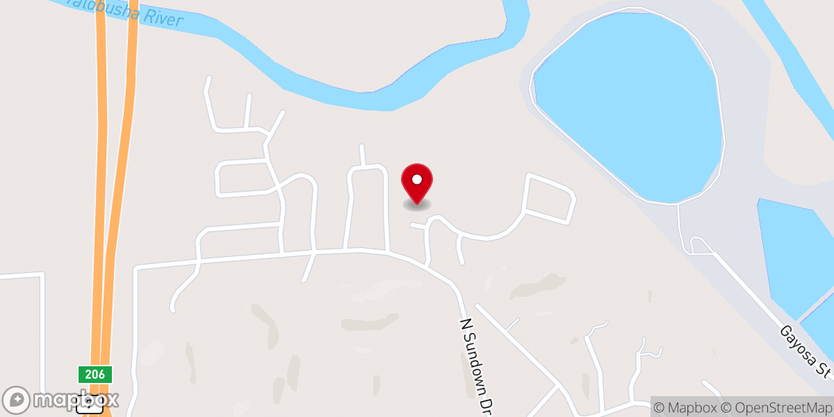 Map showing location of Church of God in Christ cc