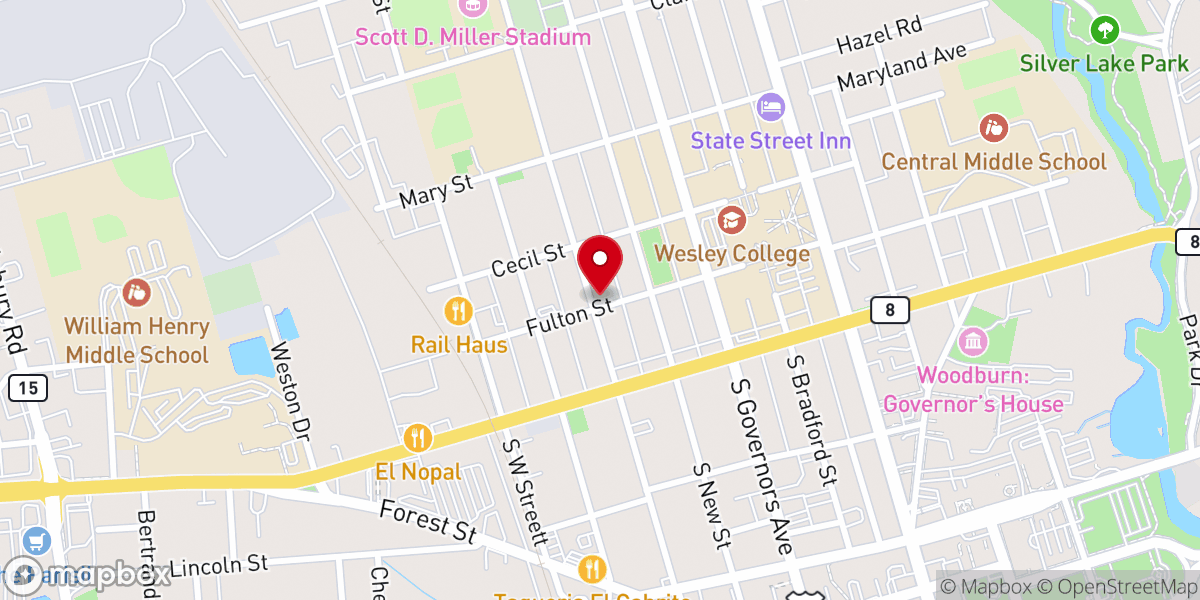 Map showing location of Mt Zion Ame Church