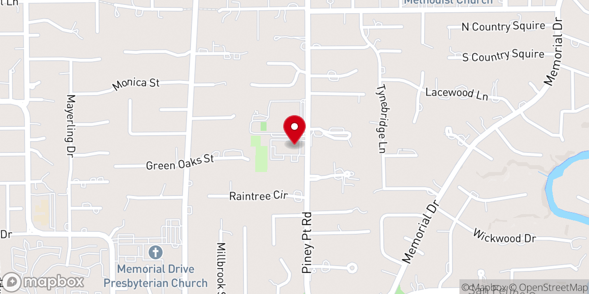 Map showing location of Ecclesia Houston - West Side Campus