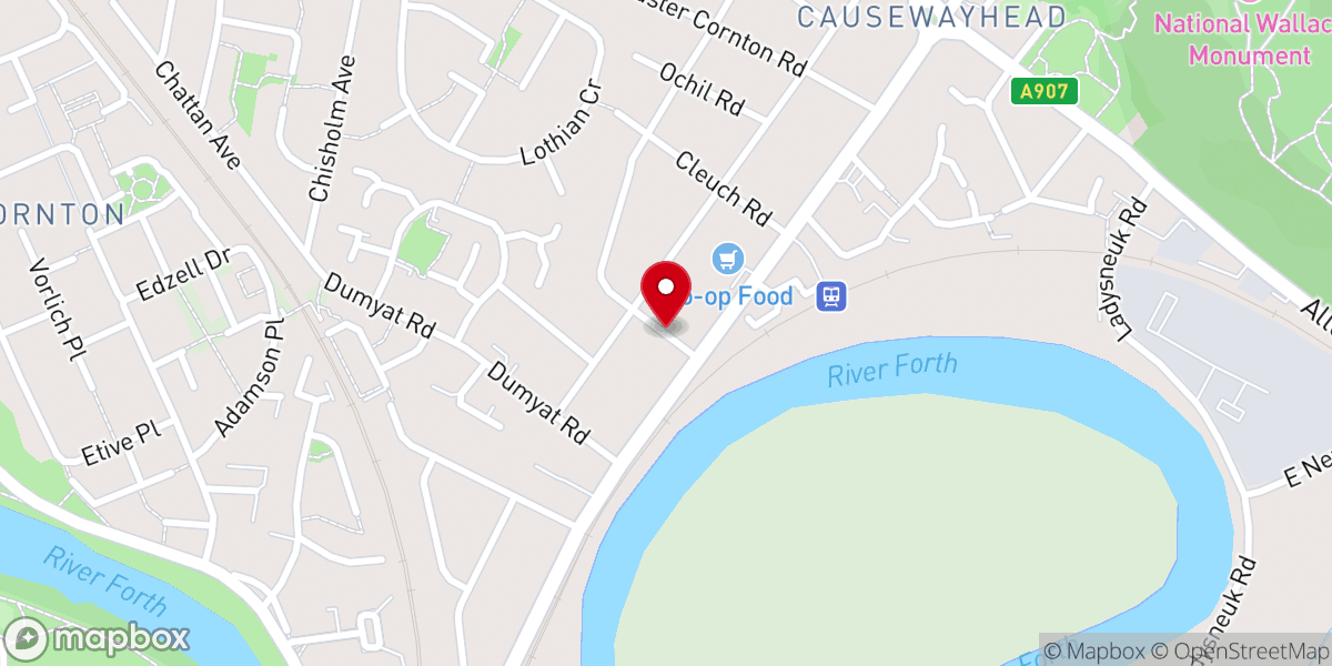 Map showing location of Cornerstone Community Church Offices